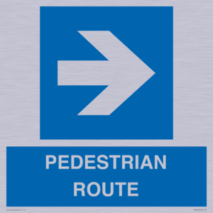 PEDESTRIAN ROUTE - right arrow